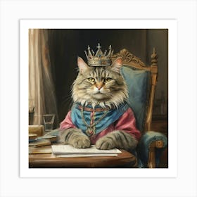 King Cat 11 Art Print