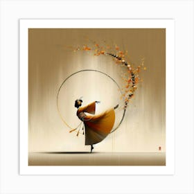 Geisha Creative Illustration Artwork 35 Art Print