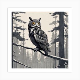 Great Horned Owl Art Print