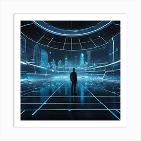 Futuristic City 17 Art Print