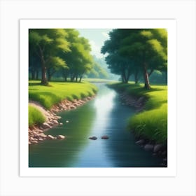 River In The Grass 22 Art Print