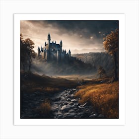 Castle In The Forest 3 Art Print