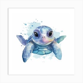 Baby Sea Turtle Watercolour 5 Art Print