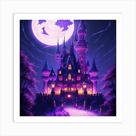 Halloween Castle Art Print