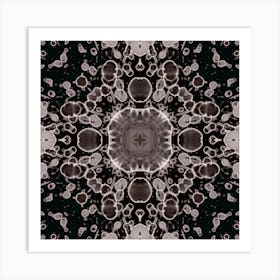 Gray Pattern Alcohol Ink 6 Art Print