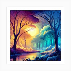 Forest Landscape Art Print