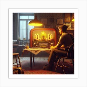 Old Radio Art Print