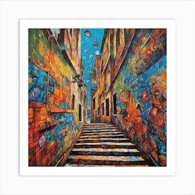 "Harmony in Hues: The Captivating Artistry of a Beloved Muralist" Art Print