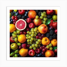 Fresh Fruits Art Print