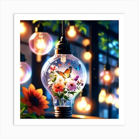 Default A Stunning Whimsical Artwork Showcasing A Delicate Gla 2 Art Print