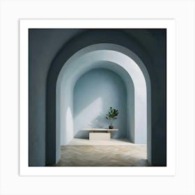 Room With A Bench Art Print