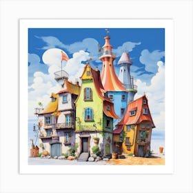 Fairytale Town 1 Art Print