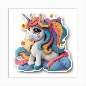 Unicorn Sticker 147 Art Print