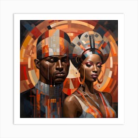 Afro-African Couple Art Print