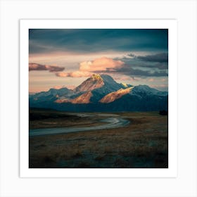 Majestic Mountain Twilight Art Print