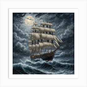 moody seas 11 Art Print