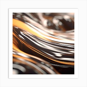 Abstract Liquid Texture Art Print