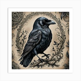 Raven 1 Art Print