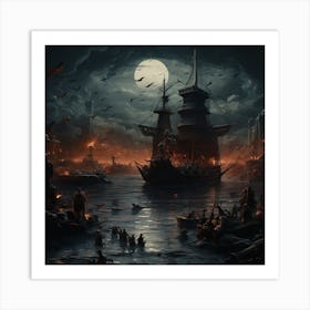 Pirate bay Art Print