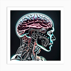 Brain Of A Robot 12 Art Print