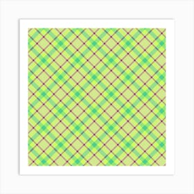 Plaid Fabric 73 Art Print