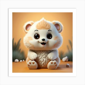 Cute Teddy Bear 8 Art Print