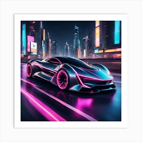 Futuristic Car 1 Art Print