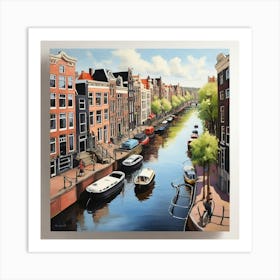 Amsterdam Canal 12 Art Print