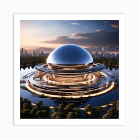 Futuristic Building 2 Art Print