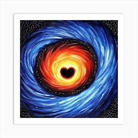 Heart Of Black Hole Art Print