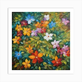 Colorful Flowers 5 Art Print