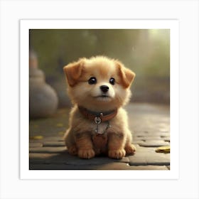 Default Cute Dog 0 Art Print