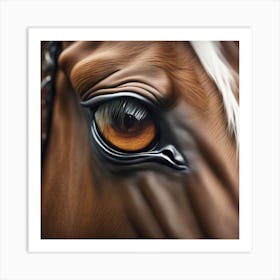 Eye Of A Horse 47 Art Print