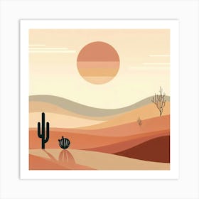 Desert Landscape 4 Art Print