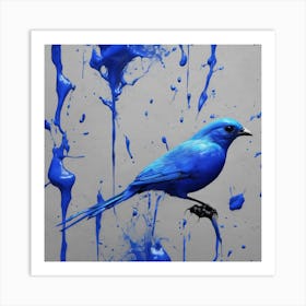 Blue Bird Art Print