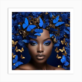 Blue Butterfly 3 Art Print