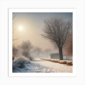 Winter Landscape Art Print