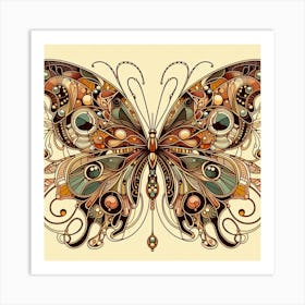 Psychedelic Butterfly Art Print