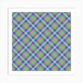 Plaid Fabric 133 Art Print