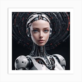 Cyborg Woman 49 Art Print