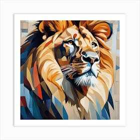 Lion Painting Art Print