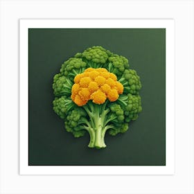 Cauliflower Florets 3 Art Print