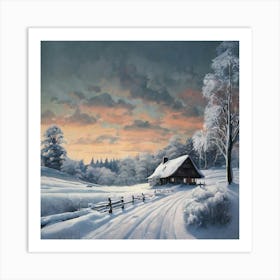 Winter Landscape Art Print