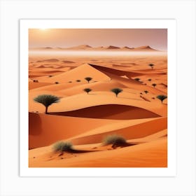 Desert Landscape 53 Art Print