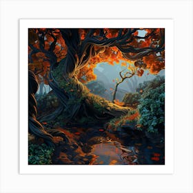 Tree In The Forest Art Print