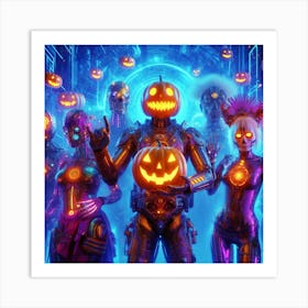 Halloween In Space Art Print