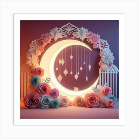 3d Paper Art Art Print