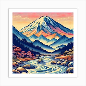 Mt Fuji 3 Art Print