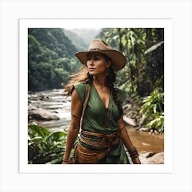 Explorer Woman Art Print