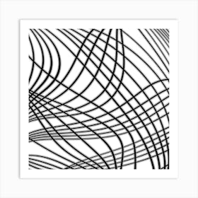 Abstract Wavy Lines 5 Art Print